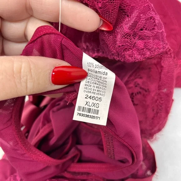 EYELASH LACE‎ APRON W/PANTY - Picture 7 of 9